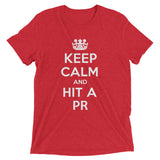 Keep Calm Tri-Blend Unisex Tee Classic Red (Navy too!)